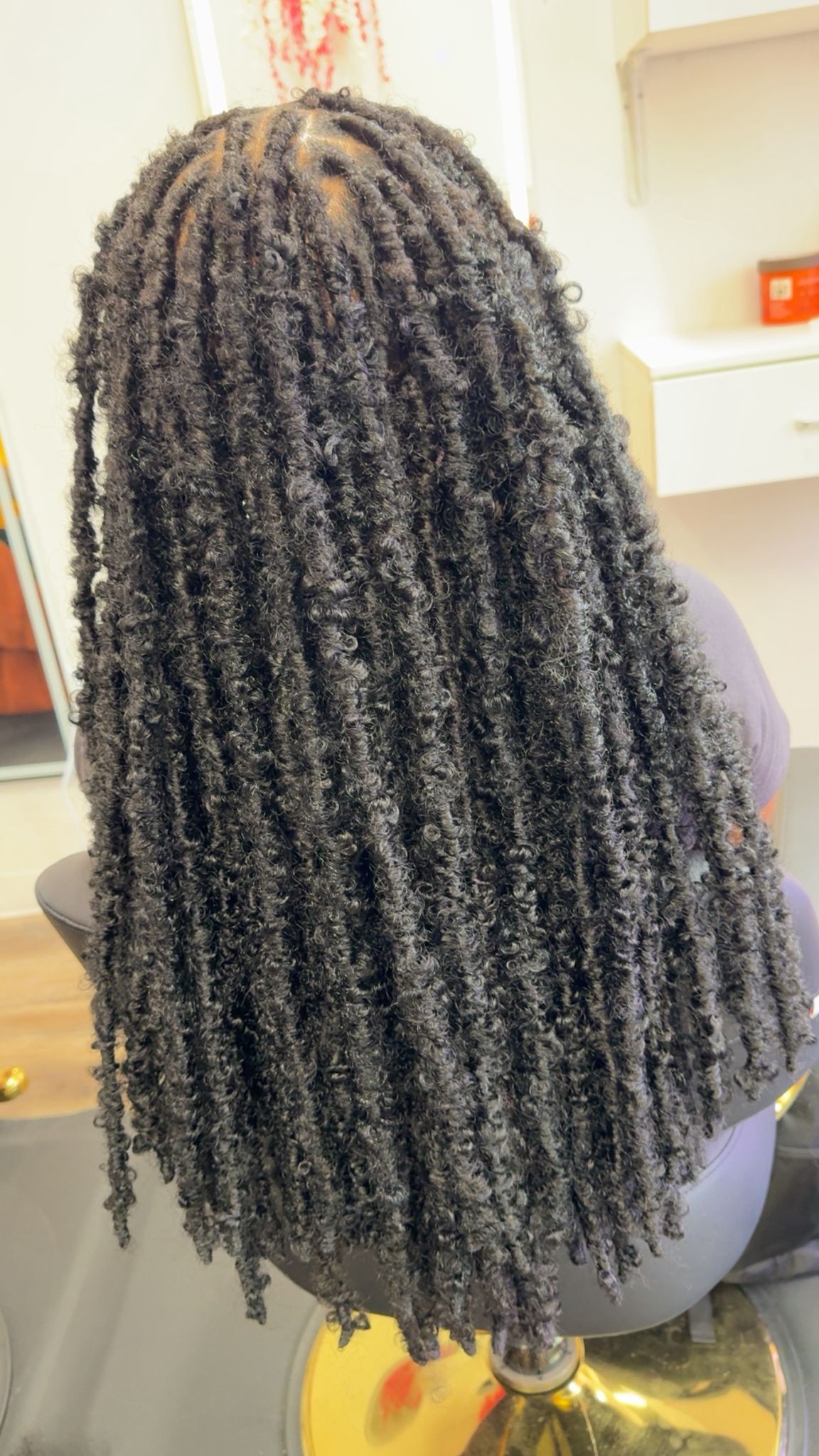 Client protective hairstyle by Melanie Hair Braiding